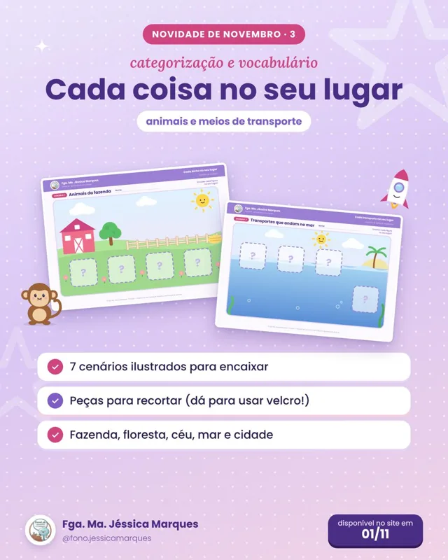Prévia do material Cada coisa no seu lugar